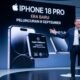 Ilustrasi jajaran smartphone terbaru Apple iPhone 18 Pro.
