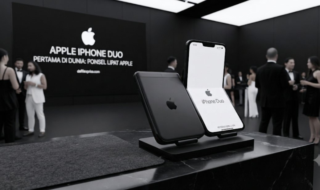 Apple resmi mengubah wajah iPhone melalui peluncuran iPhone Duo, ponsel lipat pertama berukuran kompak yang siap bersaing di pasar global.