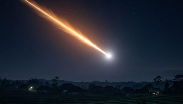 Diduga Meteor, Cahaya Terang dan Dentuman Gegerkan Gorontalo: BMKG Ungkap Getaran Terekam Seismograf