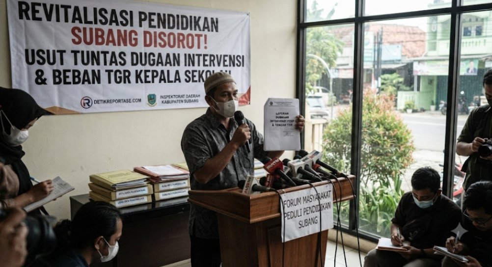 Gedung sekolah di Subang yang menjadi bagian dari program revitalisasi satuan pendidikan.