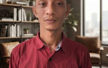 Syahrin Mulyadin saat menyampaikan pandangan dan gagasannya untuk Desa Kuala Tolam