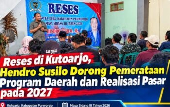 Pasar Kutoarjo Ditarget Dibangun 2027, Hendro Susilo Soroti Pemerataan Program dan Kesejahteraan Kader Kesehatan