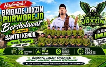 Suasana persiapan acara sholawat bersama Brigade Joxzin Korwil Purworejo dan Santri Kendiel.