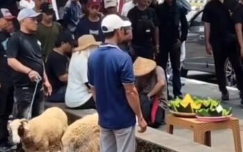Bukan Demo, Warga Potong Dua Kambing di Depan BPN Bogor Usai Kepala Kantor Pertanahan di OTT KPK