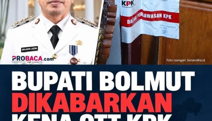 Ada Apa di Bolmut? Bupati Dikabarkan Diamankan Beredar, 4 Kantor OPD Dipasang Tanda KPK