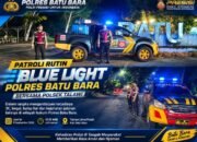 Antisipasi 3C dan Kejahatan Jalanan, Polres Batu Bara Gelar Patroli Blue Light Dini Hari