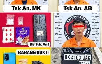 Polres Batu Bara Ungkap Dua Kasus Shabu, Tiga Tersangka Diamankan