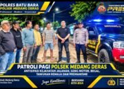 Sikat Geng Motor dan Begal, Polsek Medang Deras Sisir Jalur Access Road Inalum Dini Hari