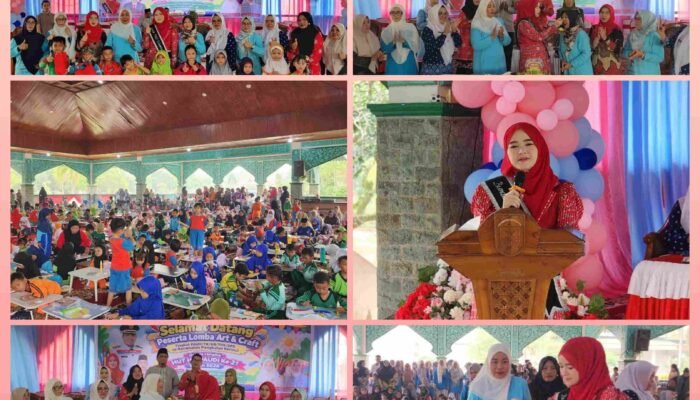 Bunda PAUD Pelalawan Buka Lomba Art & Craft, Sella Pitaloka Soroti Masa Emas Anak