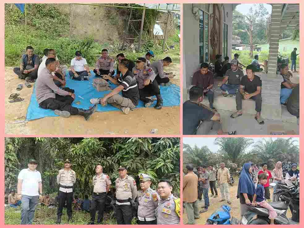 Anggota DPRD Pelalawan Syafrizal, S.IP. turun langsung meninjau aksi unjuk rasa warga menuntut kemitraan 20 persen.