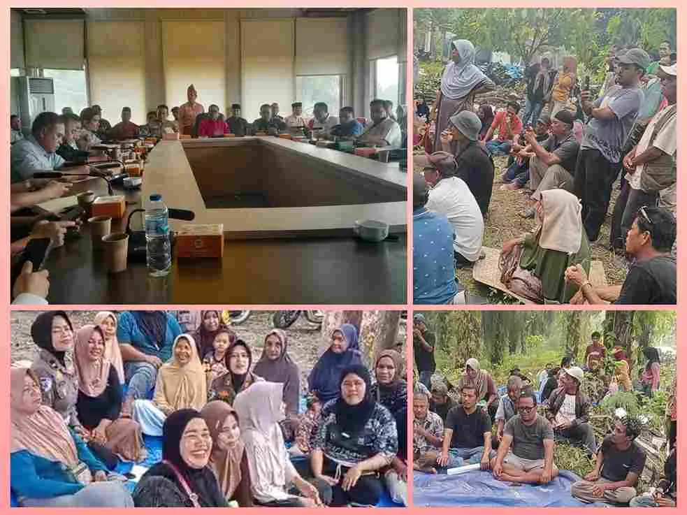Suasana mediasi antara Pemkab Pelalawan, perwakilan PT Serikat Putra, dan forum masyarakat di Kantor Bupati.