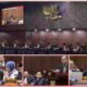Suasana persidangan pembacaan putusan sengketa ijazah Gibran di Gedung Mahkamah Konstitusi.