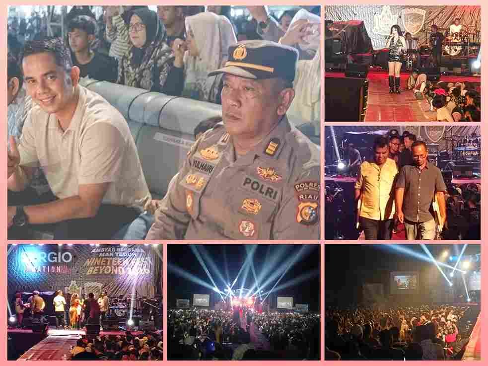 Humas PT Arara Abadi Distrik Malako Zul Heri saat memberikan keterangan di perayaan HUT ke-19 Desa Mak Teduh Kerumutan.