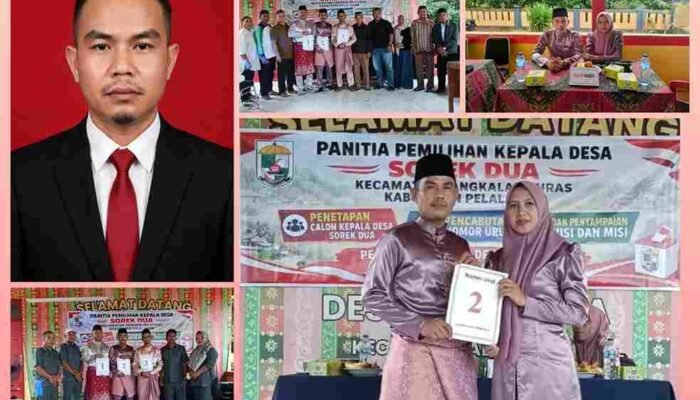 Eriyanto SE Nomor 2 Pilkades Sorek Dua Bawa Gagasan Transparansi dan Penguatan Ekonomi Warga