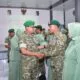 Dandim 0802/Ponorogo Letkol Arh Farauk Saputra memimpin laporan korps kenaikan pangkat personel.