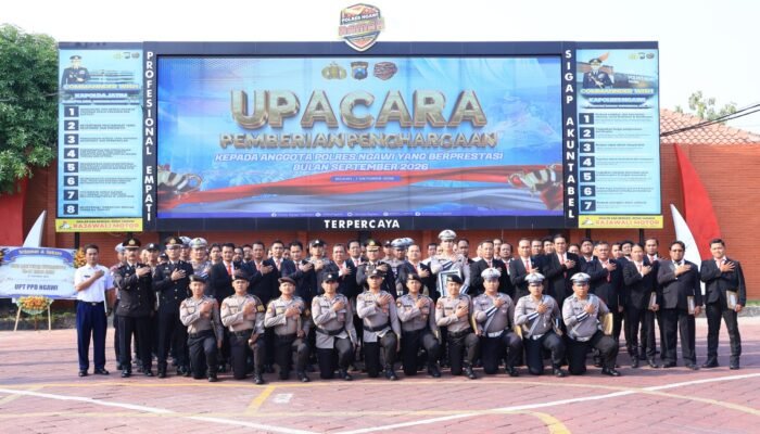73 Personel Polres Ngawi Terima Penghargaan, Kapolres: Jadikan Motivasi untuk Terus Berprestasi