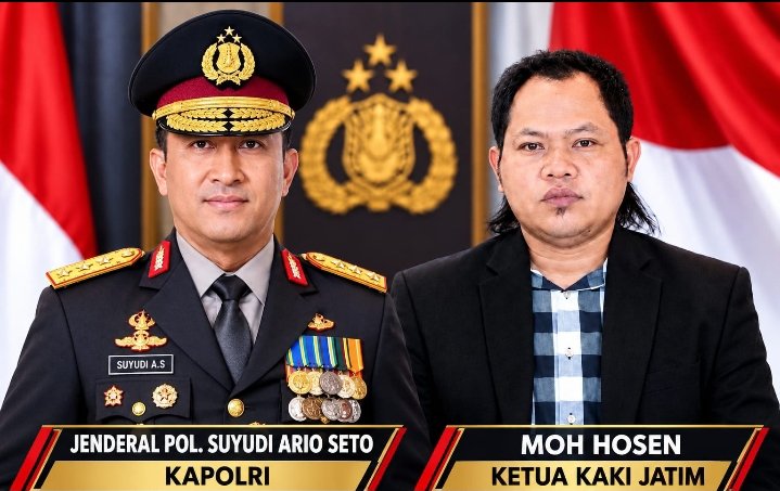 Ilustrasi gedung Mabes Polri dan kegiatan investigasi antikorupsi di daerah.