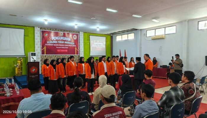 Forum Mahasiswa PSDKU PNP Kampus Pelalawan Resmi Dikukuhkan, Luthfi Alhuwaidi Siap Bawa Perubahan Nyata