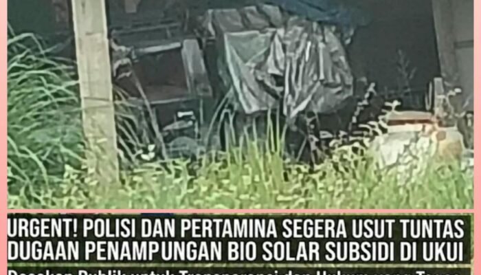 Diduga Jadi Tempat Penampungan Bio Solar Subsidi di Ukui, Warga Minta Aparat Turun Tangan