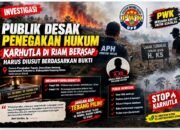 Karhutla di Riam Berasap Disorot, Publik Desak Polisi Usut Titik Awal Api dan Periksa Pemilik Lahan