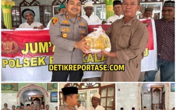 Jumat Keliling di Pangkalan Susu, Kapolres Langkat Serap Aspirasi Warga dan Salurkan Paket Sembako