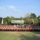 Dandim 0802 Ponorogo saat memimpin upacara pembukaan Pembentukan Korps Kadet Republik Indonesia (KKRI) di Lapangan Apel Kodim.