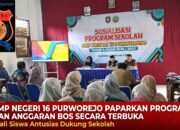 SMP Negeri 16 Purworejo Paparkan Program dan Anggaran BOS Secara Terbuka, Wali Siswa Antusias Dukung Sekolah