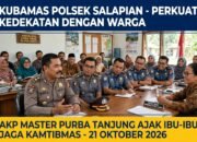 Perkuat Kedekatan dengan Warga, Polsek Salapian Gelar KUBAMAS dan Ajak Ibu-Ibu Jaga Kamtibmas