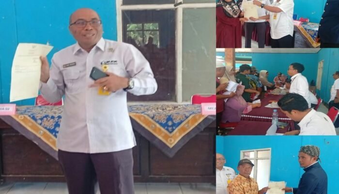 BPN Cilacap Serahkan 578 Sertifikat Tanah PTSL kepada Warga Desa Grugu*