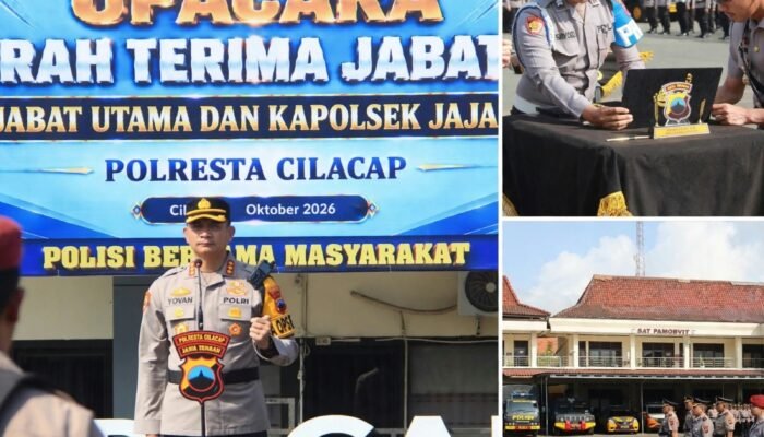 Enam Pejabat Utama dan Kapolsek di Cilacap Berganti, Kapolresta Minta Pelayanan Masyarakat Ditingkatkan*