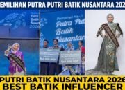 Nur Syifa Nadiastuti, Perwakilan Sulawesi Selatan, Raih Best Influencer Putra Putri Batik Nusantara 2026