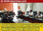 DPD JWI KAB. LANGKAT LAKUKAN RDP TERKAIT BURUKNYA REHAB JEMBATAN TITI PANJANG KEC.PADANG TUALANG