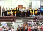 Kapolres Binjai Hadiri Minggu Kasih di GBKP Simpang Awas, Ajak Jemaat Jaga Kamtibmas*