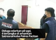 Diduga edarkan Pil Sapi, empat tersangka diamankan Satresnarkoba Polres Pacitan