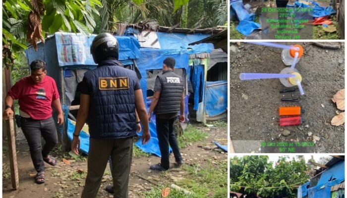 *Kapolres Binjai Tegaskan Komitmen Berantas Narkoba, Barak di Tanjung Jati Dibongkar dan Dimusnahkan*