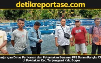 DINAS PERIKANAN DAN PETERNAKAN KABUPATEN BOGOR CEK LOKASI CPCL DI POKDAKAN LEBAK PASAR JAYA MANDIRI TANJUNGSARI*