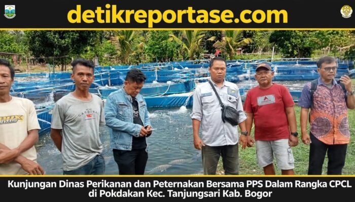 DINAS PERIKANAN DAN PETERNAKAN KABUPATEN BOGOR CEK LOKASI CPCL DI POKDAKAN LEBAK PASAR JAYA MANDIRI TANJUNGSARI*
