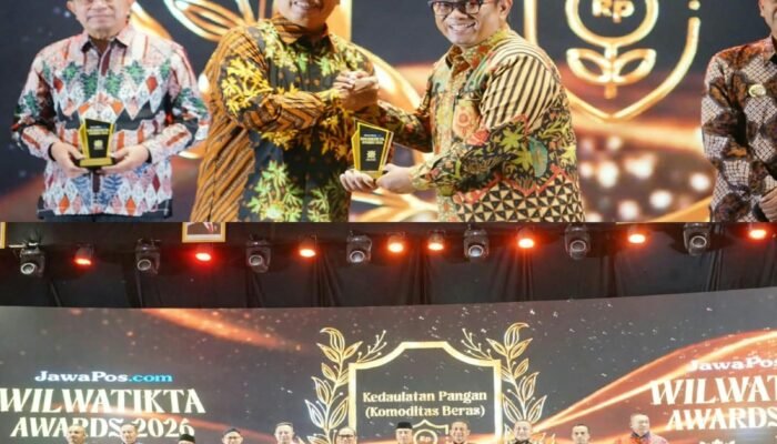 Kabupaten Madiun Raih Penghargaan Wilwatikta Awards 2026 Kategori Kedaulatan Pangan.