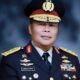 Ilustrasi gedung Mapolda Riau dan pergantian pucuk pimpinan kepolisian daerah.