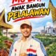 Tugu dan landmark Kabupaten Pelalawan yang melambangkan semangat Mo La Awak Bangun Pelalawan.