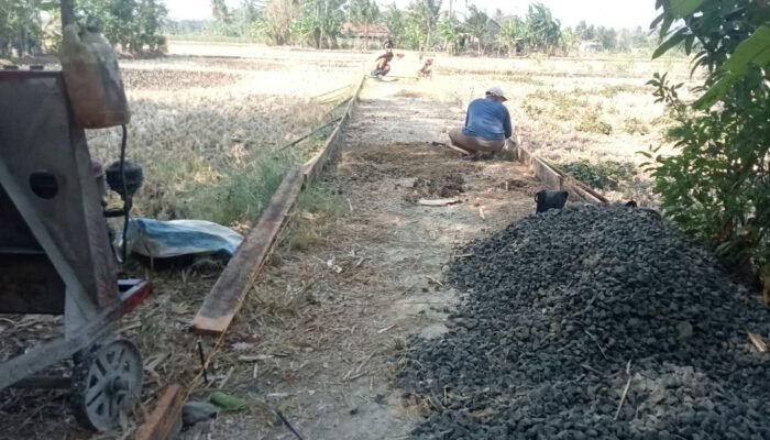 Pembangunan Jalan Desa Kamulyan Senilai Rp331 Juta Jadi Perhatian, Warga Soroti Teknis Pengecoran